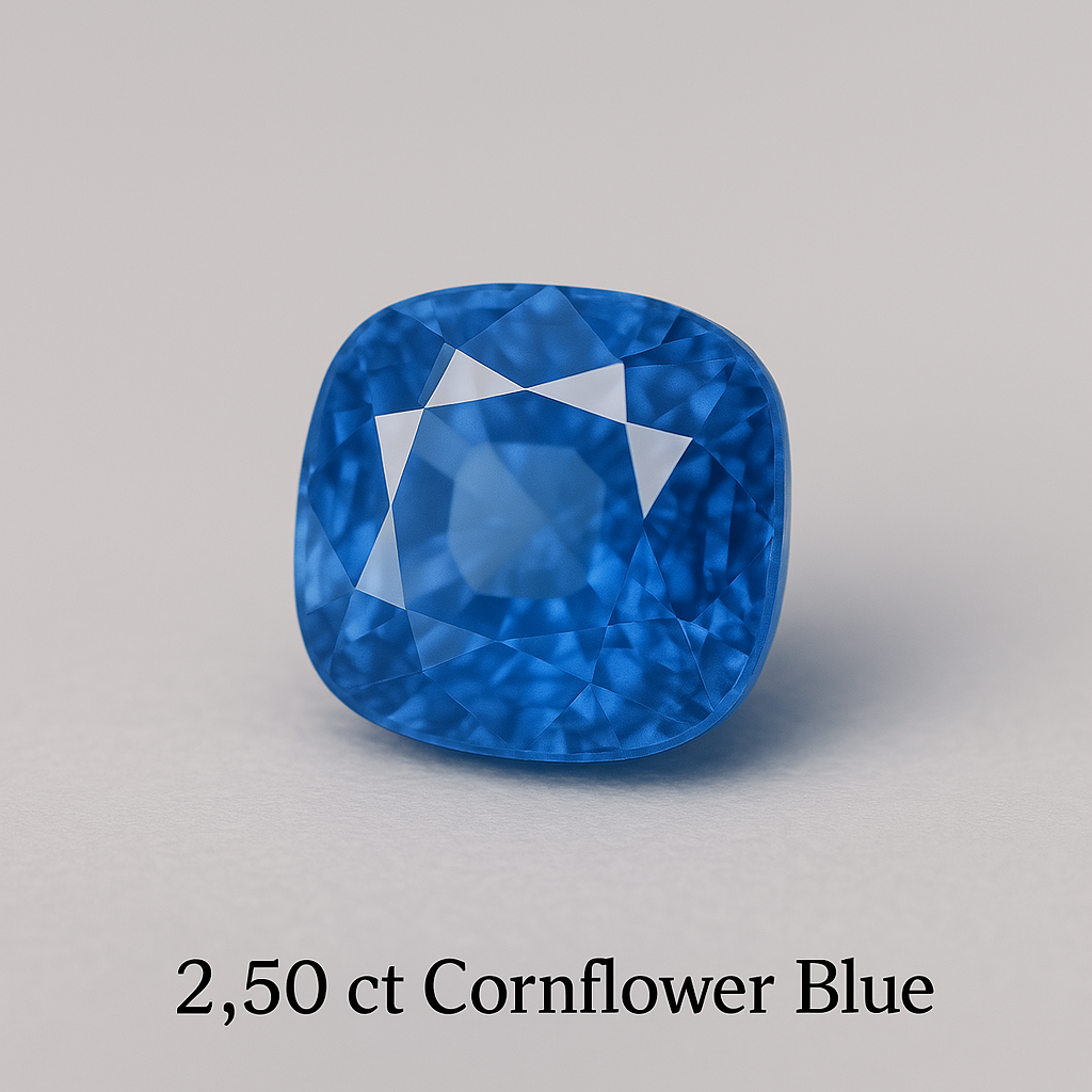Cornflower Blue Sapphire – 2.50ct (Natural Sri Lankan Gemstone)